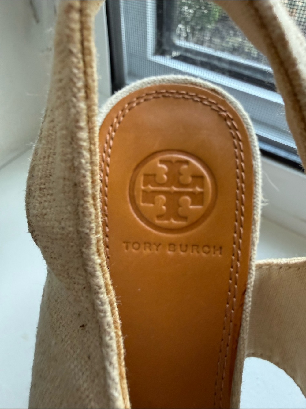 Tory Burch Multicolor Raffia Wedge Sandals - Picture 6 of 10
